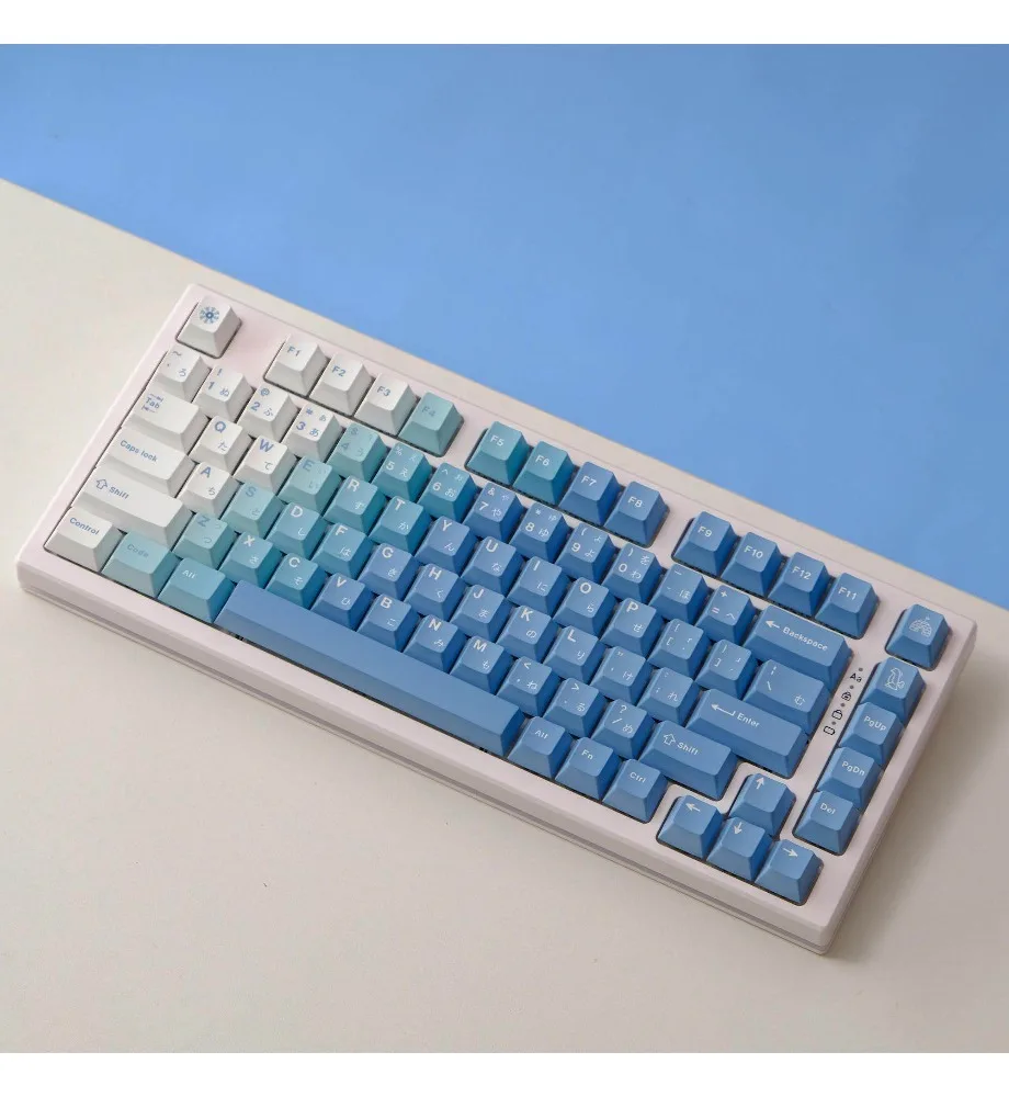 Keycap personalized sublimation process suitable for a variety of mechanical keyboards keycaps 129 keys PBT material
