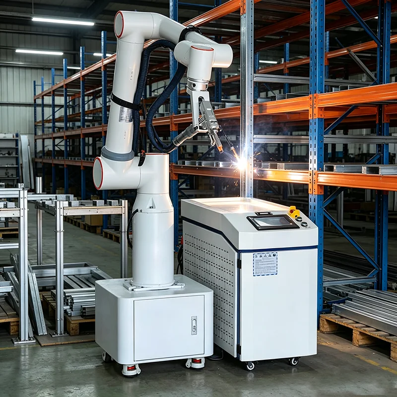 Multi-Function Robotic Welding Workcell Integrated Wire Feeder Controller Rotary Positioner