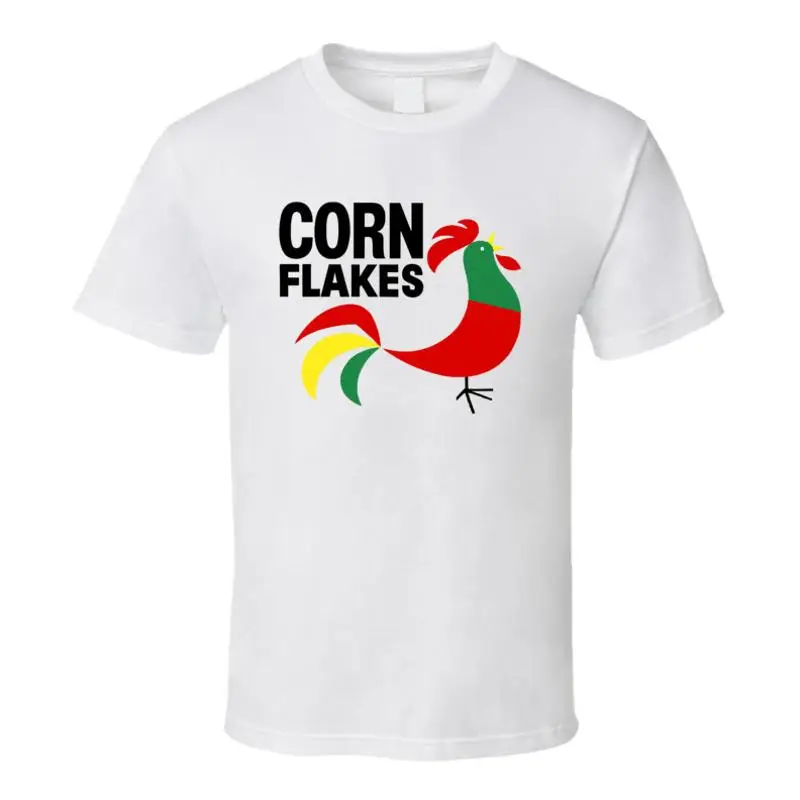 Camiseta de cereales para el desayuno con copos de maíz