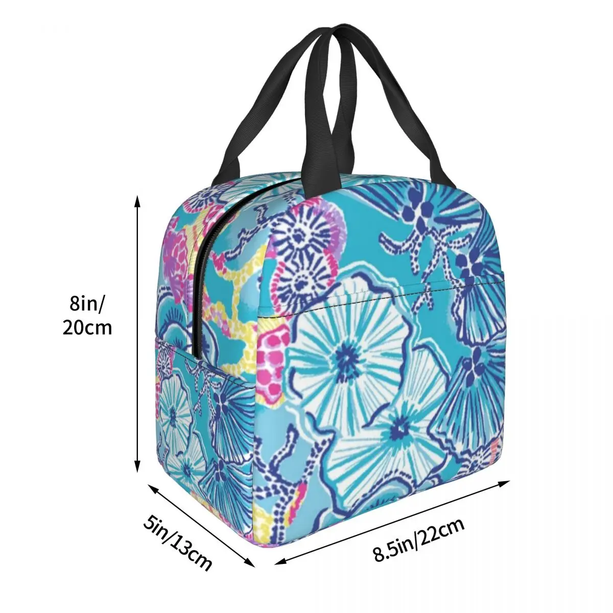 Lily Pulitzer Lunch Bags Insulated Bento Box Portable Lunch Tote Leakproof Picnic Bags Cooler Thermal Bag for Woman Kids School