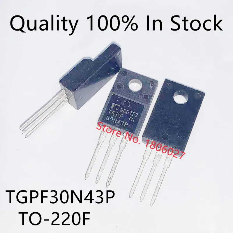 10PCS/LOT   30N43P TGPF30N43P LCD Plasma Transistor TO-220F