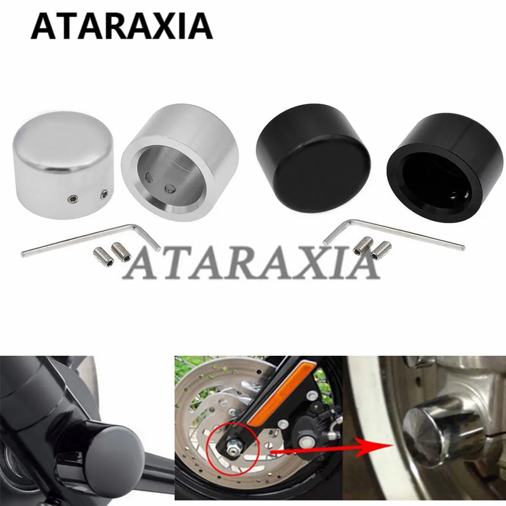 Cubierta de perno de tuerca de eje delantero de motocicleta, tapa protectora para Harley Sportster 883 XL1200 X48, operaciones de vehículos personalizadas, varilla en V, VRSCSE