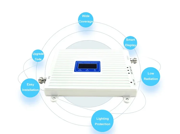 2 3 4G 900 1800 2100Mhz Tri Band Factory Most Affordable Mobile Phone Signal Network Repeater / Booster / Signal Amplifier