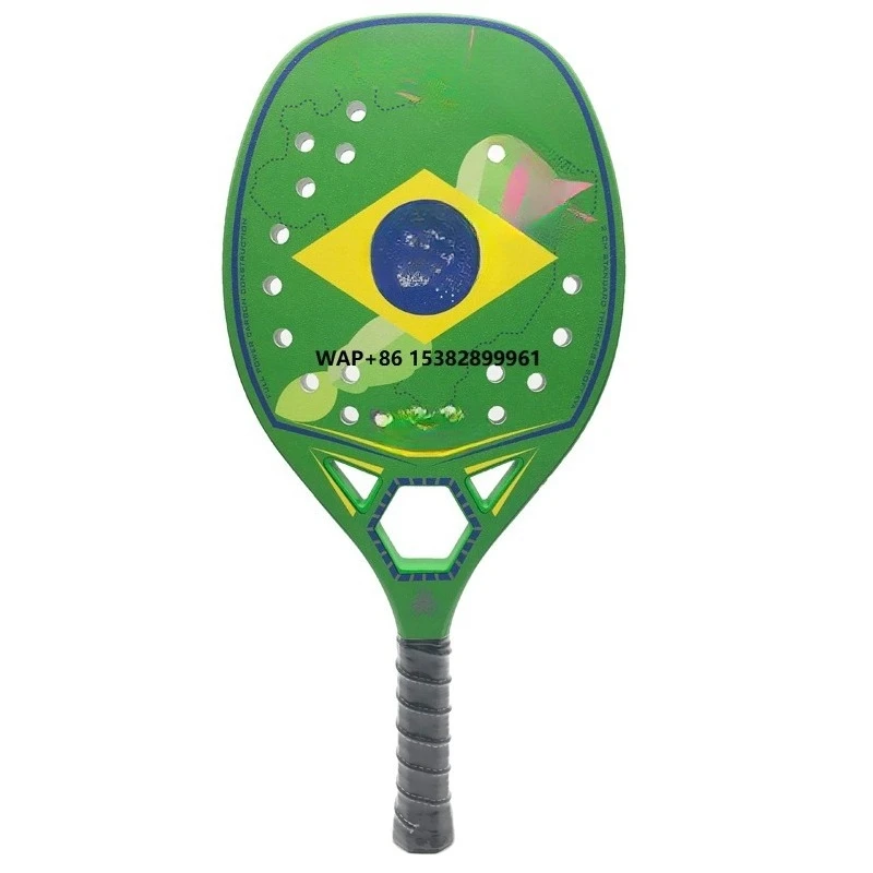 

High Quality Custom OEM Color Brand Carbon Fiber Fiberglass 3K 12K 18K 330+/-10g Light Weight Beach Tennis Racket