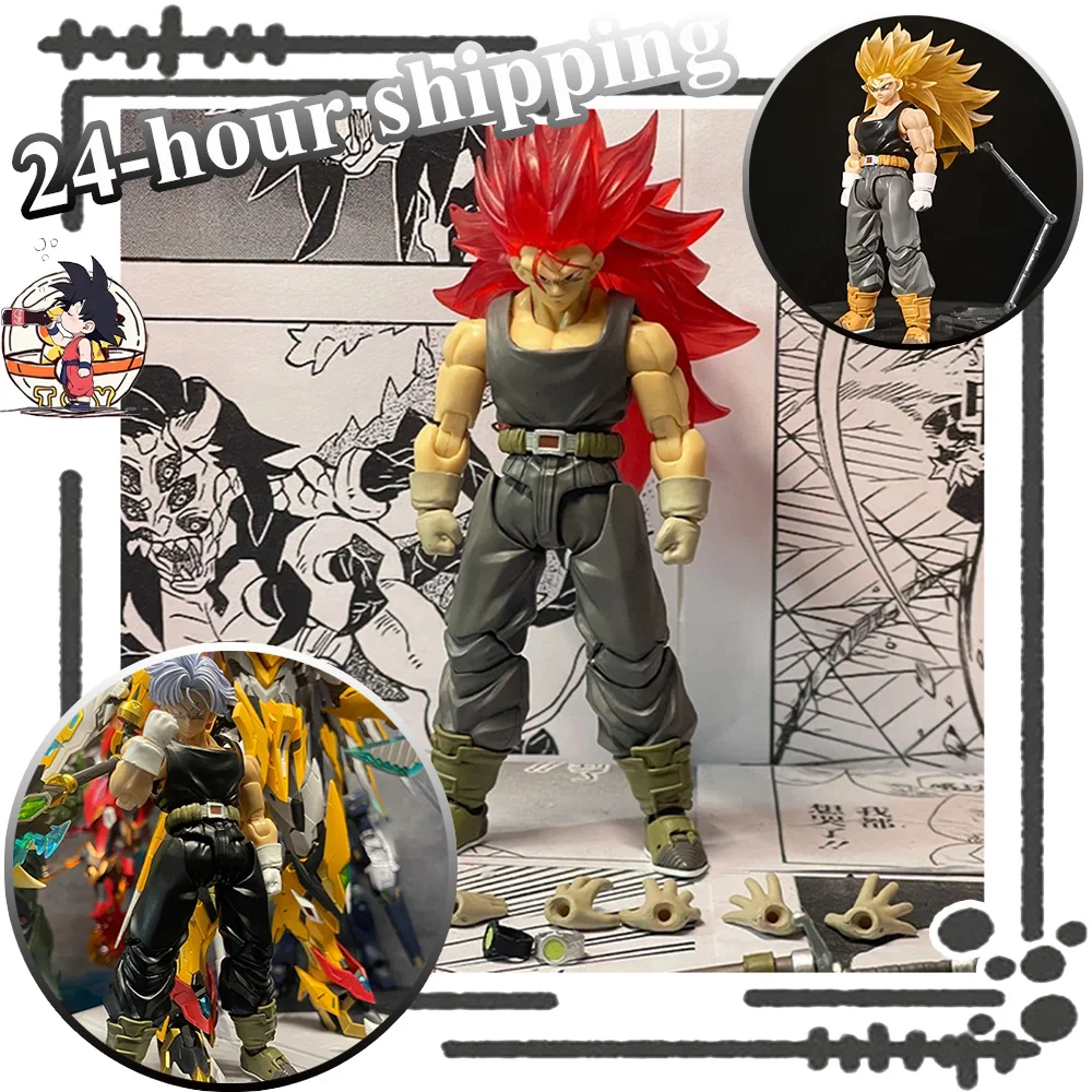 

В наличии Фиксированная версия SSS Studio Dragon Ball Trunks Ssj3 S.H.F Figuarts SHF Super Saiyan 3, фигурка, Рождественский подарок, игрушка для ребенка