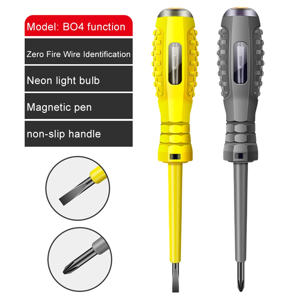 Cyfrowy Tester napięcia długopis AC bezkontaktowy woltomierz indukcyjny wykrywacz zasilania próbnik samochodowy śrubokręt elektryczny wskaźnik B04
