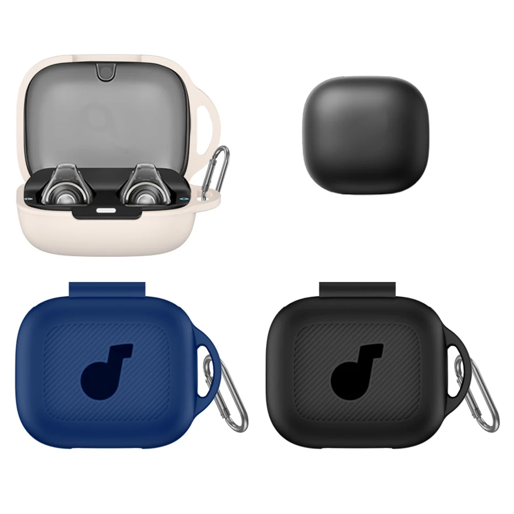 ตัวครอบผิวเคสชาร์จด้วยเคสโทรศัพท์กันกระแทกคาราบิเนอร์กันรอยขีดข่วนกันตกสำหรับ Anker Soundcore ฝาครอบเคส C30i