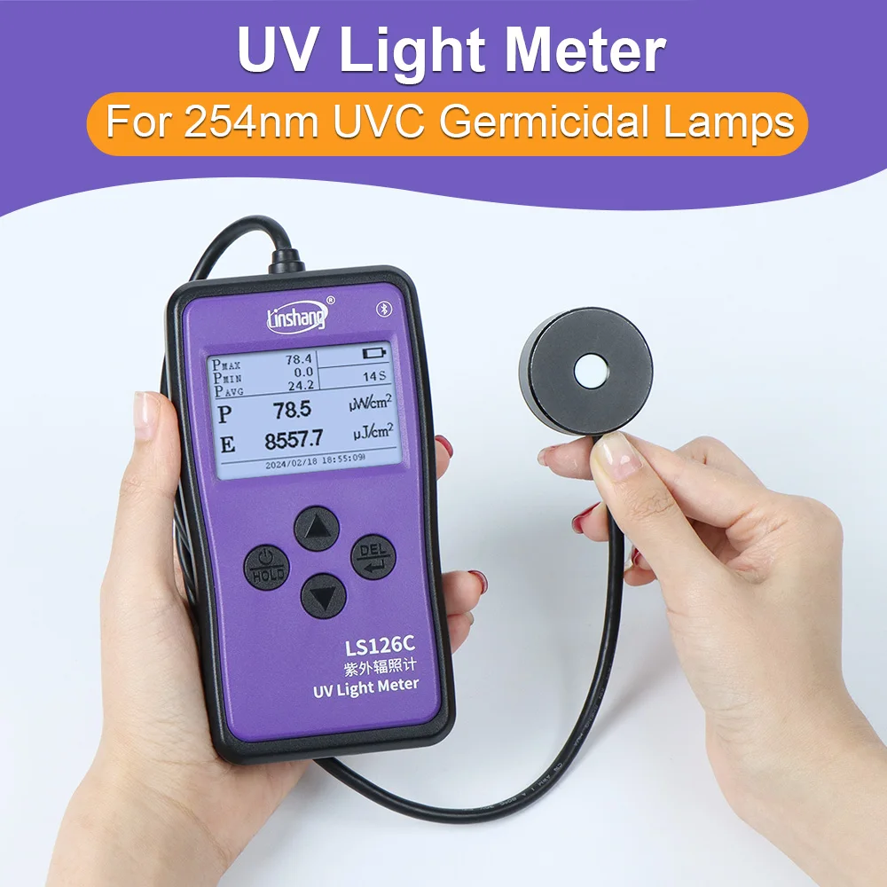 Custom LS126C Uvc Sterilization Lamp Uv Intensity Measurement 254nm Uvc Light Meter for Germicidal Lamp