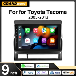 9” Android 13 Car Radio For Toyota Tacoma 2 Hilux 2005-2013 Multimedia Player Wireless Carplay Android Auto Stereo GPS DSP WIFI