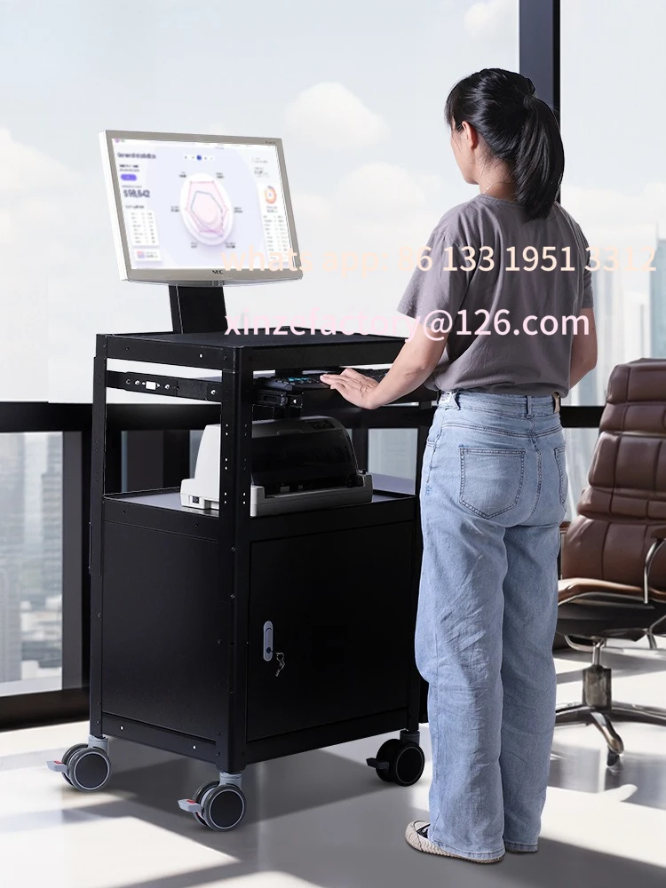 Customizable New Desktop Computer Cart Industrial Mobile Workbench Machine Room O&M Cart Workstation Notebook