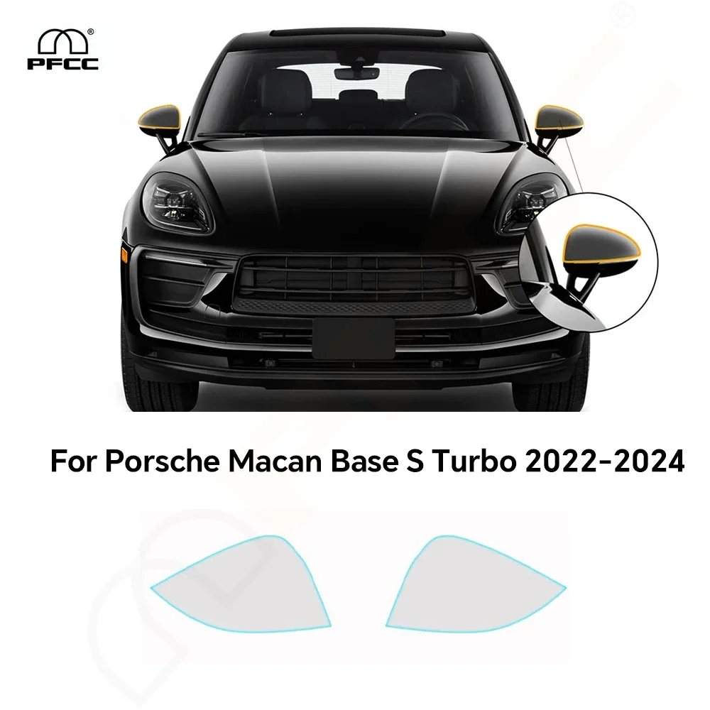 For Porsche Macan Base S Turbo 2022-2025 Headlight Rearview TPU Paint Protection Pre-cut PPF Clear Bra Anti-scratch Resistant