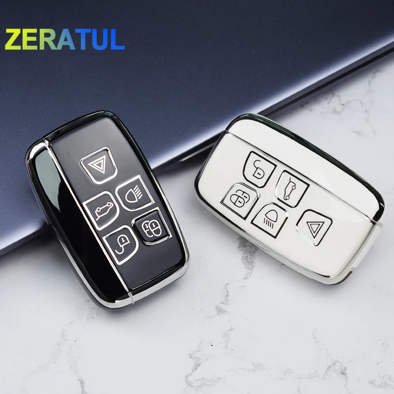 TPU Car Remote Key Case Cover Holder For Land Rover Range Rover Sport Evoque Freelander Jaguar XF XJ XE XJL XF Shell Fob