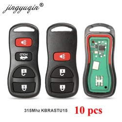 Jingyuqin 10X 3BTN 315Mhz pilot zdalnego sterowania dla Nissan Armada granicy Murano Pathfinder Quest Titan Xterra 2002-2007 oryginalne klucze