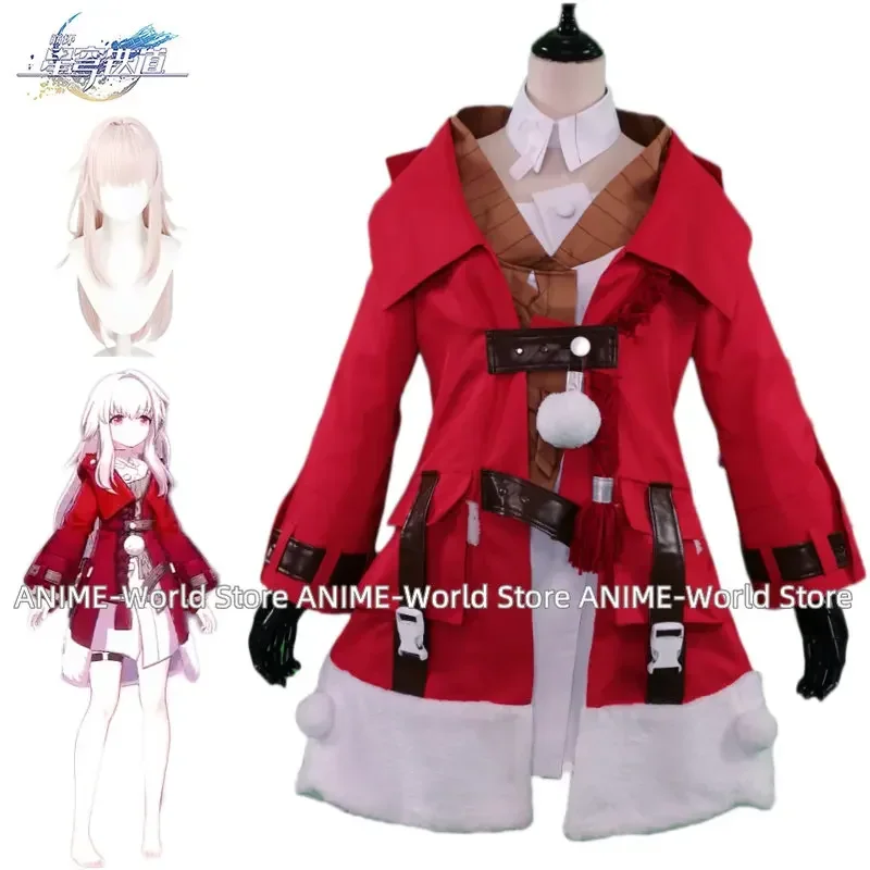

Honkai Star Rail Cosplay Clara Costume Wig Coat Character Dress Outfit Game Anime Uniform Clothing Halloween Carnival Woman Girl