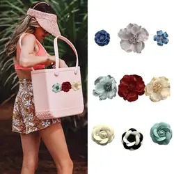 Fashion Cloth Charms for Bogg Bags Flower Handbag Beach Bag Accessories Charms Bag Buckle Ornaments for Bogg Bag Woman