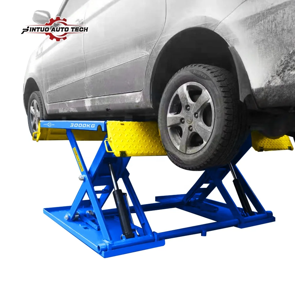 

Jintuo 3000kg Automotive Movable Electric Mobile 4t Car Hoist Auto Portable Hydraulic Jack Lifter Mid Rise Car Scissor Lift