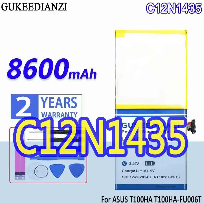 

8600Mah Good Low-Temperature Performance For Asus T100HA T100HA-FU006T T100HA-C4-LB T100HA-FU040T C12N1435 Laptop Battery