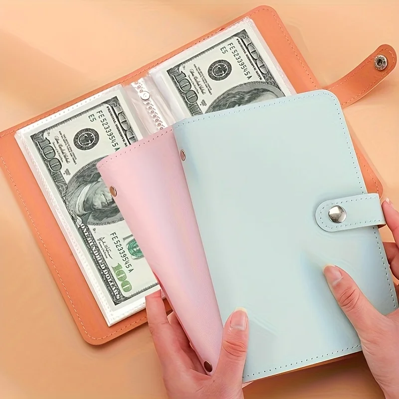 100-page Money-saving Planner Cash Storage Notebook, Large-capacity Savings Book for Money Stamps and Cards
