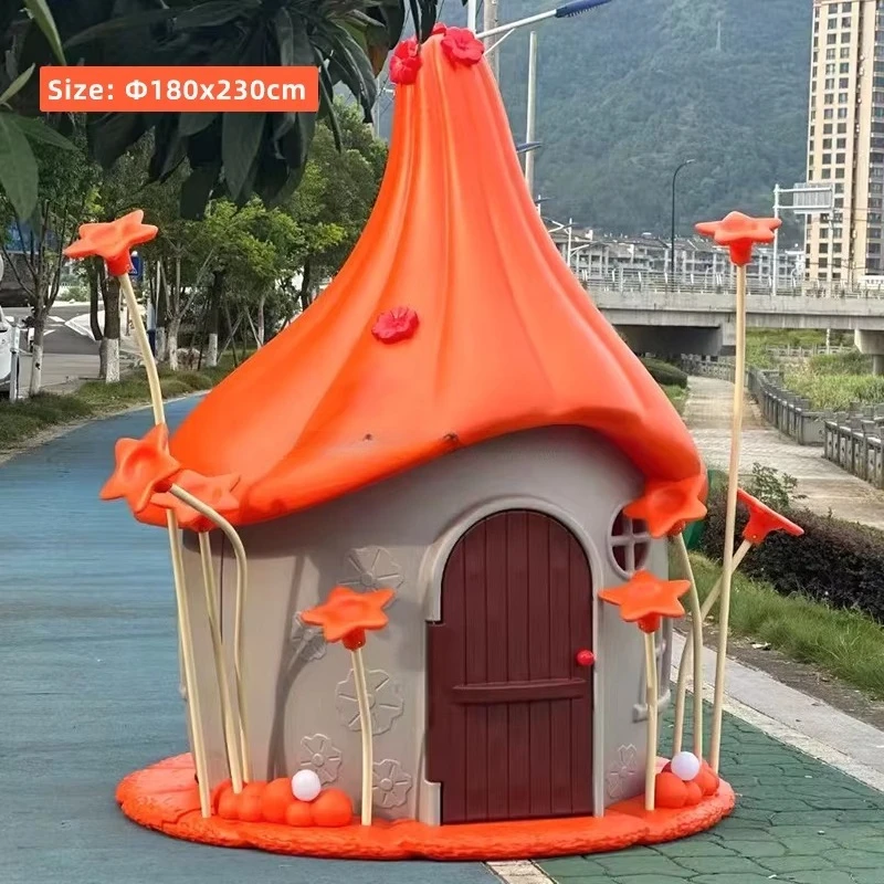 Star Model Children's Community Game Set Kindergarten Toys Children's Daycare Small Outdoor Plastic Toy House Playground