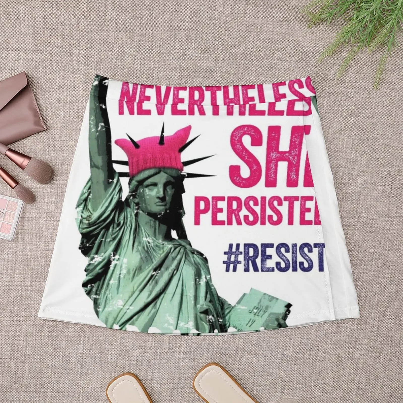 Nevertheless She Persisted Minissaia nova em vestidos saias Mini Saia