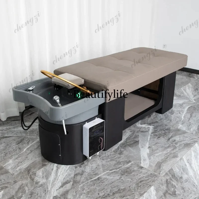 BBB  Barber Beauty Shampoo Chair Shower Comfort Lounge Bed Shampoo Chair Massage PU Leather Furniture Letto