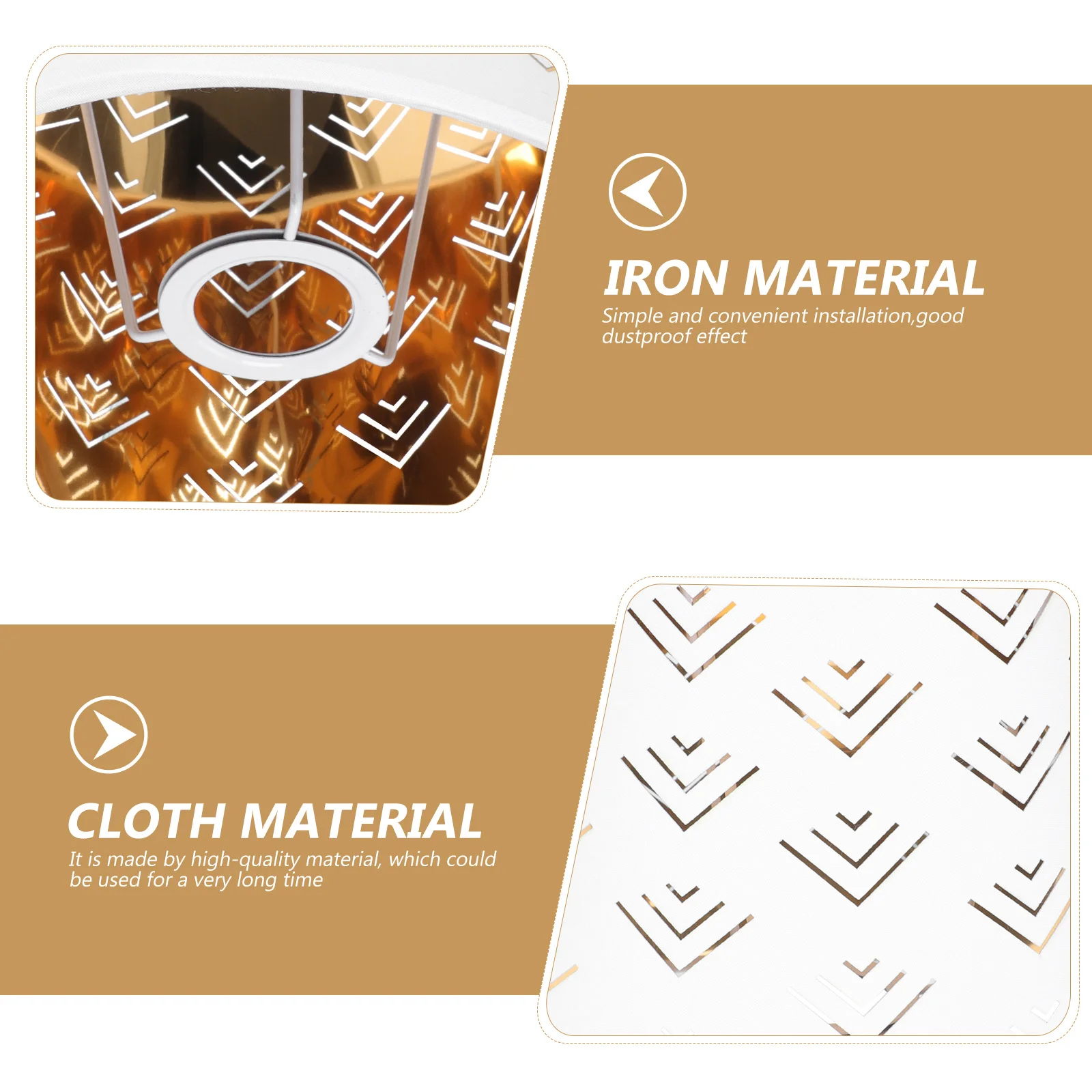 

1Pcs Hollowed-Out Lampshade Stylish Carved Cloth Lamp Cover for Home Light Protection Warm Romantic Atmosphere Easy to Install