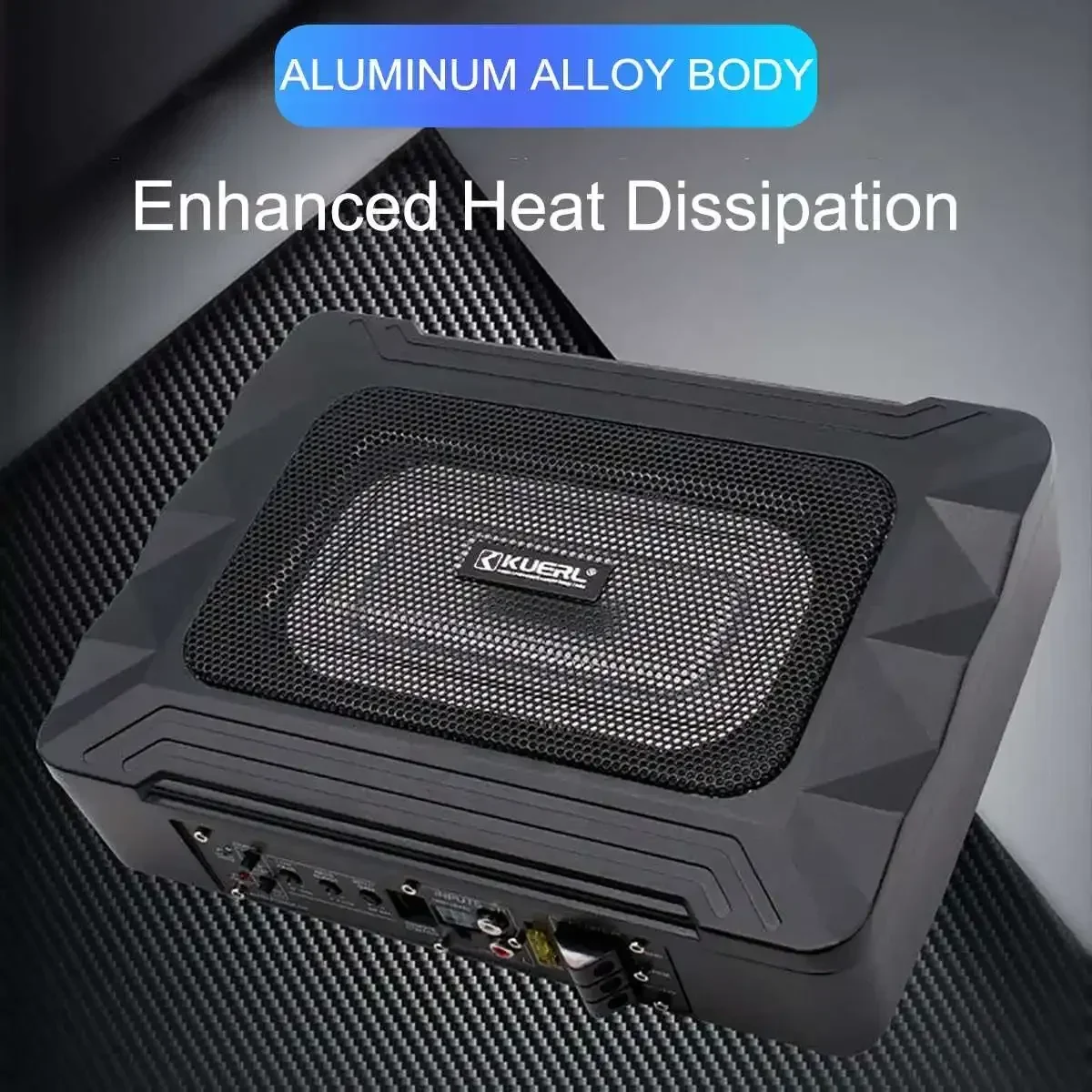 12V 600W Car Active Subwoofer Audio Speaker Ultra thin Subwoofer Bass Amplifier Auto Surround Sound Car Audio System Body Kit