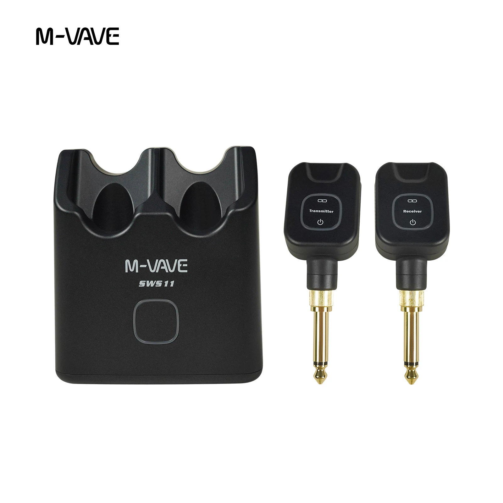 M-VAVE SWS11 5.8 جيجا هرتز نظام الغيتار اللاسلكي قابلة للشحن جهاز ريسيفر استقبال وإرسال لاسلكي مجموعة 6 قناة إشارة 48K/24bit القرار