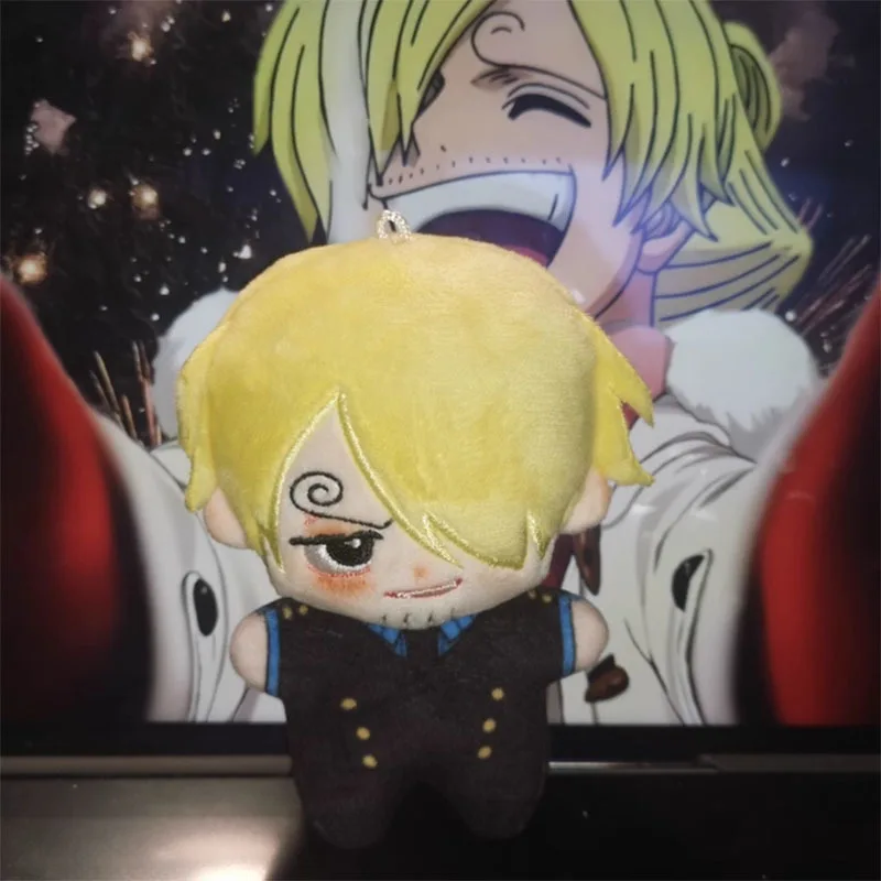 Bambole di peluche anime carine di un pezzo da 10 cm - Rufy Zoro Ace Sanji Peluche morbidi Regalo a tema giapponese per i fan Compleanno per tutti