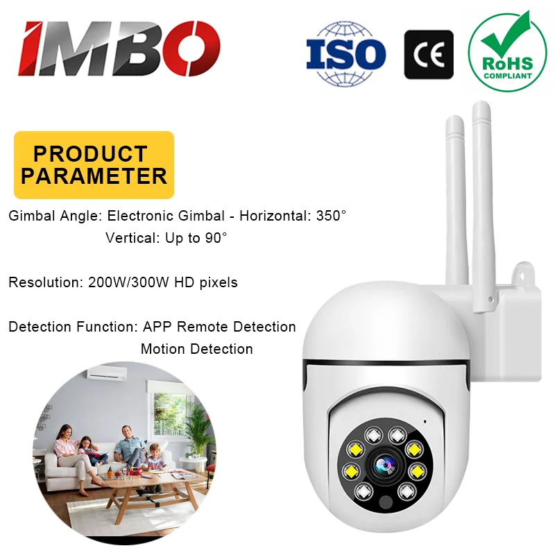 

5G WiFi Security Camera 3MP HD PTZ 355° H.265 Full Color Night Vision Two-Way Audio Baby Monitor Motion Detection Alarm Cloud/TF