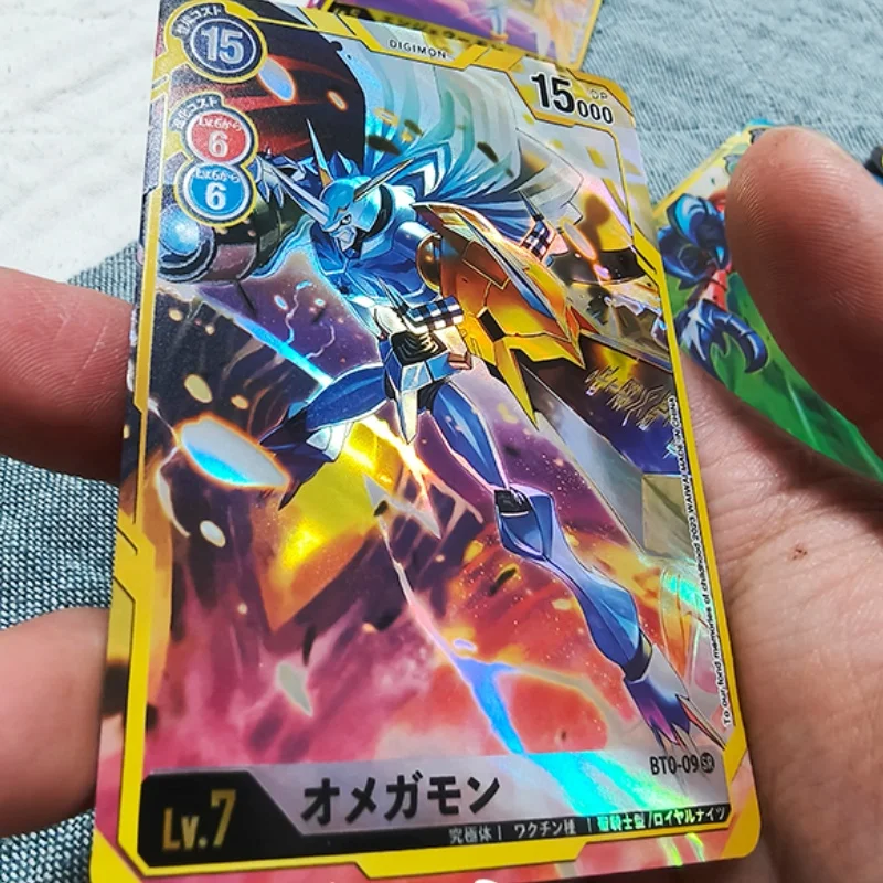 9-taczowa fiszka Angewomon War Greymon Metal Garurumon Dtcg Digimon Adventure Diy Action Toy Figures Anime Game Collection