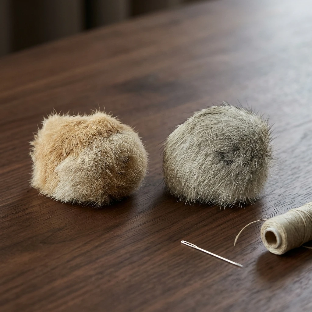 1/2/3/6pcs Rabbit Fur Ball Interactive Cat Toy Pet Product Containing Catnip Toy Ball Chasing Plush Toy Ball Cat Accessories 8cm image 6