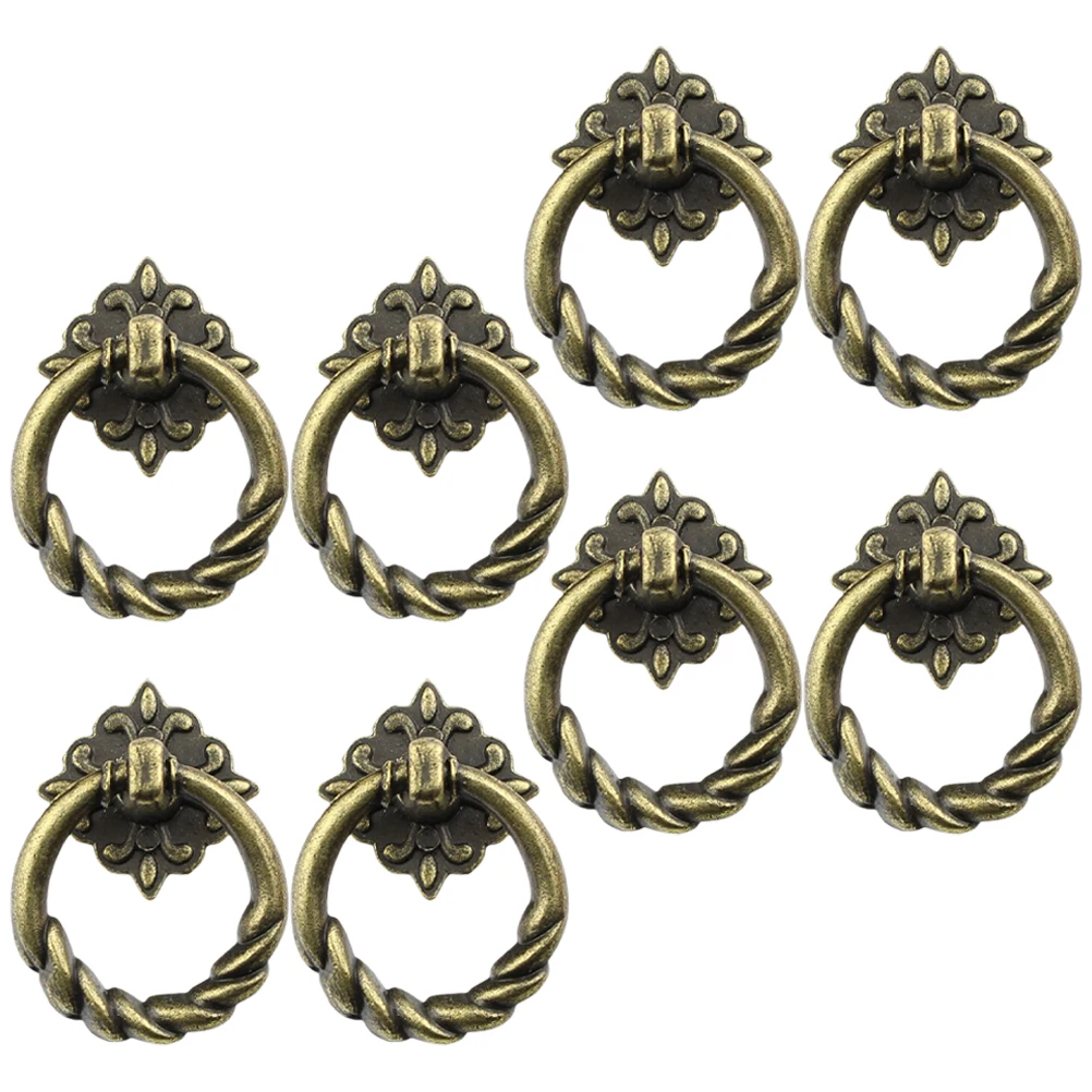 

8 Pcs Cabinet Handles Delicate Pulls Drawer Knobs Replacement Zinc Alloy Suitable Kitchen Home Bathroom Hardware