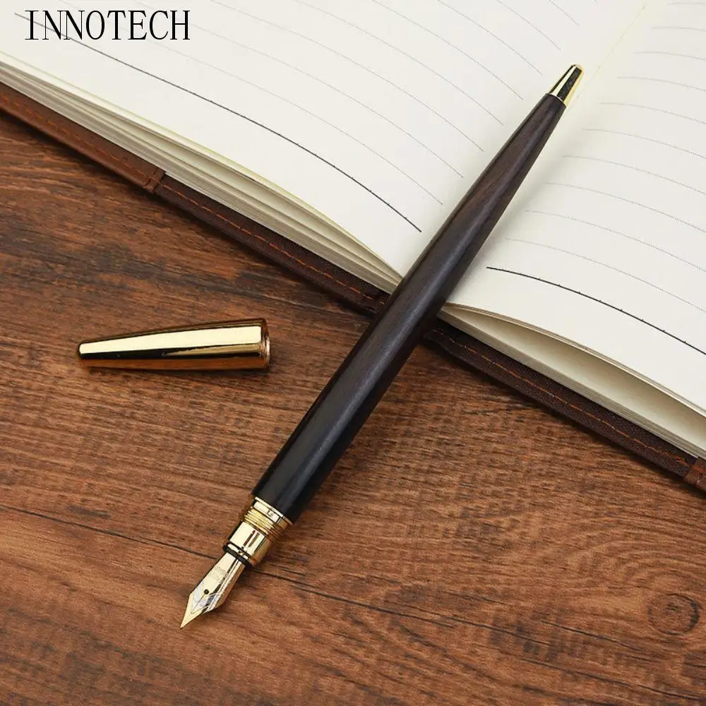 

High-end Busines Wood Fountain Pen Smooth Writing Exquisite Calligraphy Fountain Pen 0.5mm Luxury Business Signature Pen School