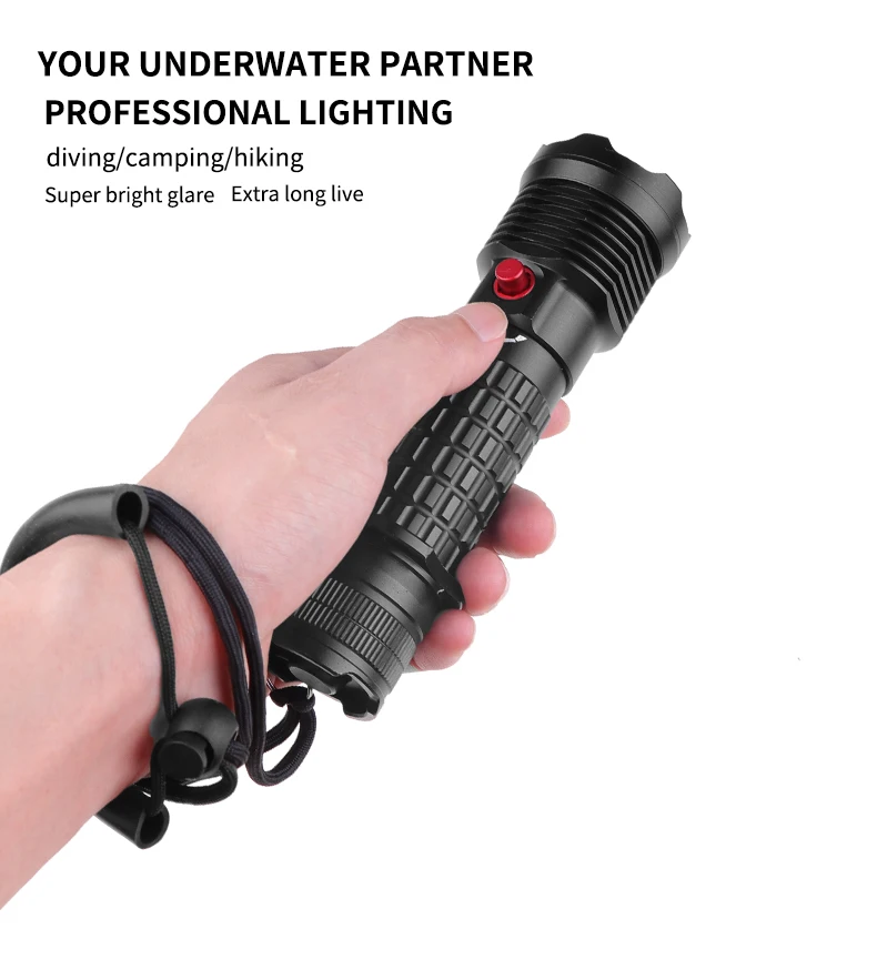 990000000LM Powerful XHP90 LED Diving Flashlight Underwater Fishing Torch 18650 Waterproof Scuba XHP50 Dive Lamp Powerbank Lamps