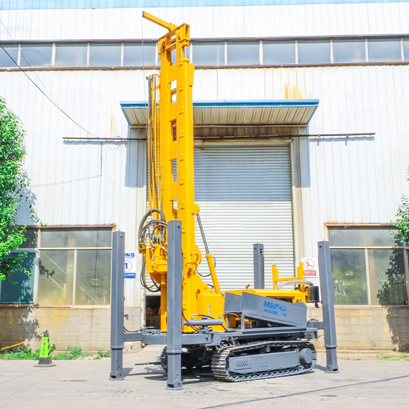 Crawler Type Water Well Drilling Rig 400m 300m 200m Deep Rotary Hydraulic Water Well Drilling Rig