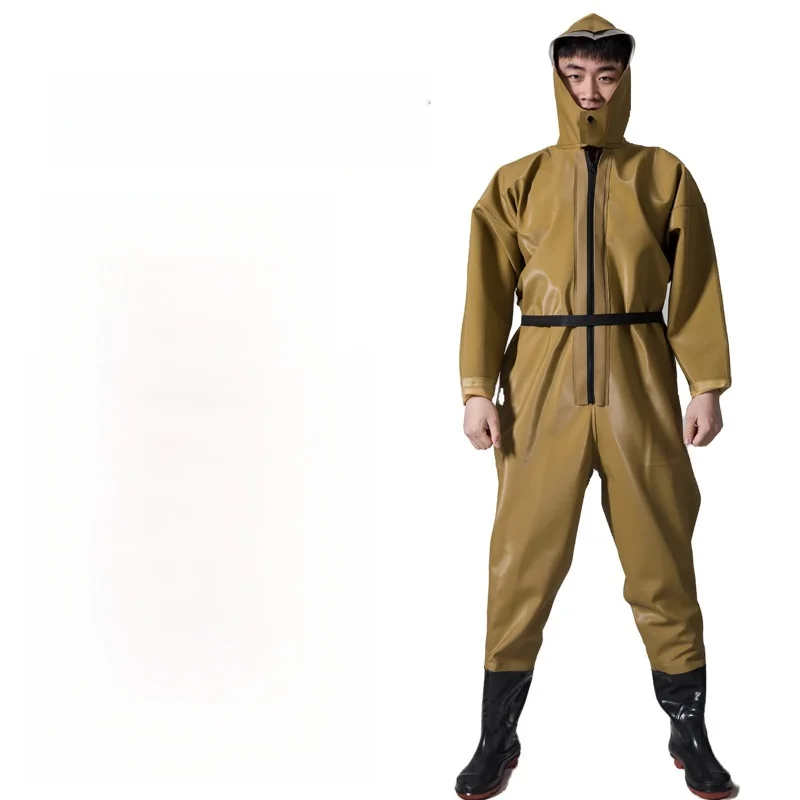full-body-thickened-fishing-overalls-with-rain-boots-waterproof-fishing-clothes-men's-long-sleeve-one-piece-suit-for-camping