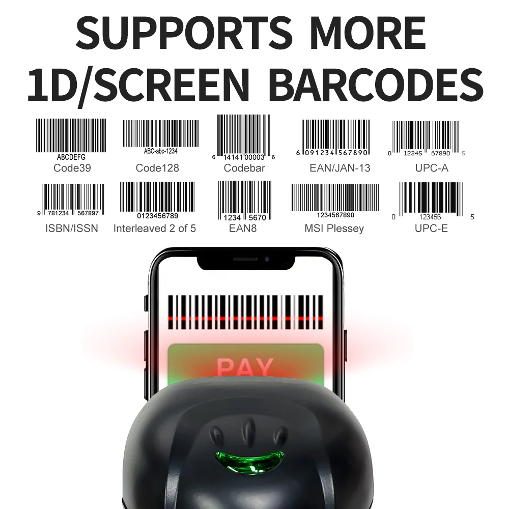 GTCODESTAR X-9700A  Handheld 1D Wired Barcode Scanner CCD Scan Gun Industrial Barcode Reader for Supermarket Barcode Scanning