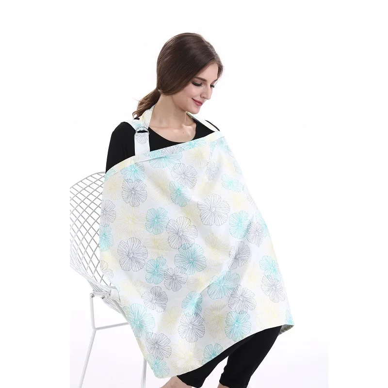 Couverture d'allaitement pour bébé, robe d'allaitement pour bébé, tablier en coton respirant pour l'extérieur, couverture d'alimentation pour nouveau-né, vêtements d'allaitement