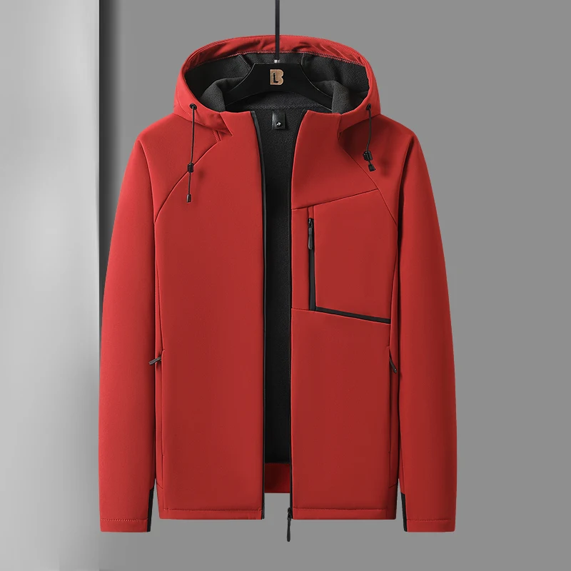 

Thickened Warm Autumn Winter Outdoor Jacket Trekking Men Clothing With Hood High Quality Fashion Casual Style Roupas Masculinas