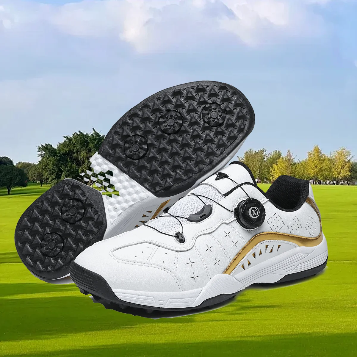 Waterproof Golf Shoes Men Golf Sneakers Men Outdoor Golfing Footwear Walking Sport Cadd