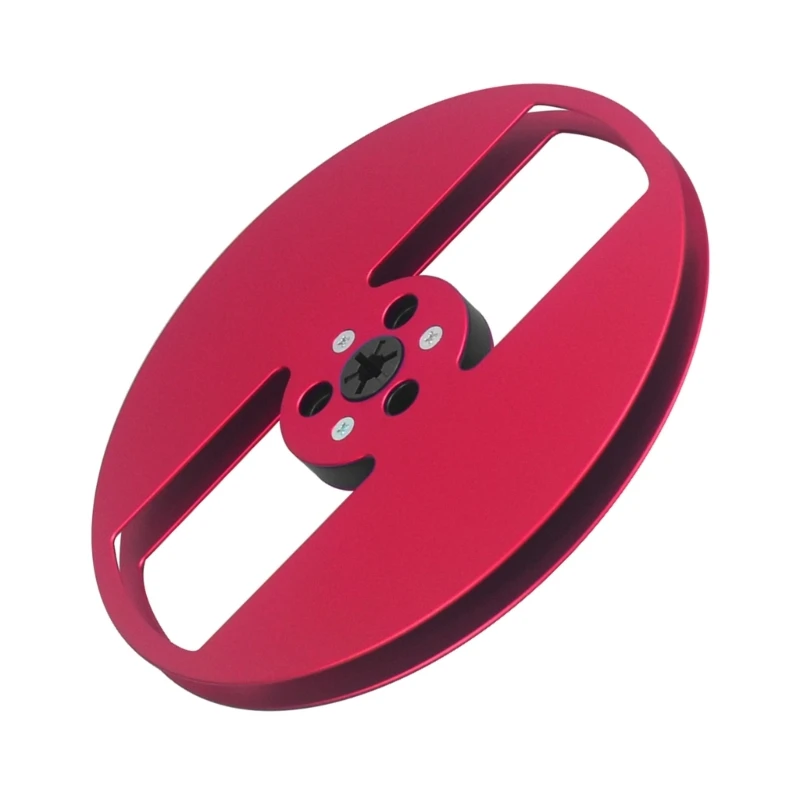 R91A Пустая катушка из алюминиевого сплава 1/4 дюйма, 7 дюймов для катушечных магнитофонов, съемная катушка с 2 отверстиями для