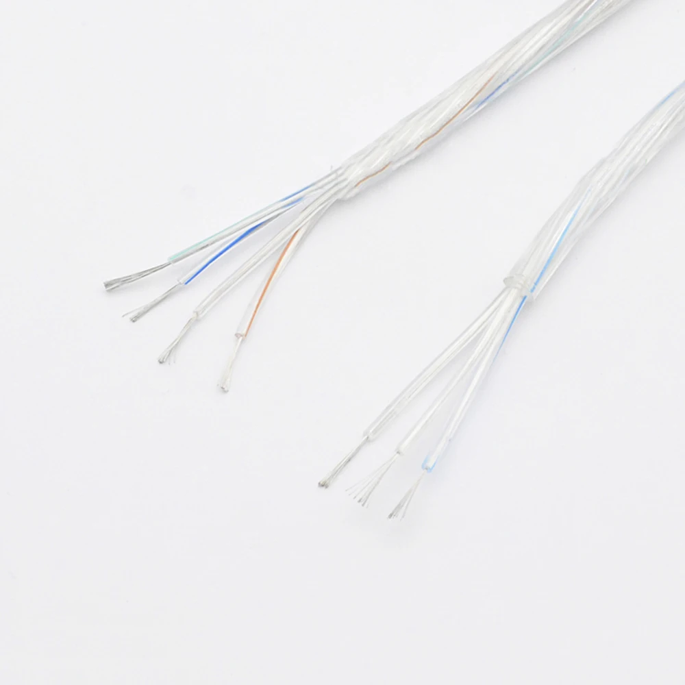 Tinned Pure Copper Wire Transparent 3 cores 4 cores Round Copper Core Hanging Lamp Table Lamp Lanterns Extension Wire