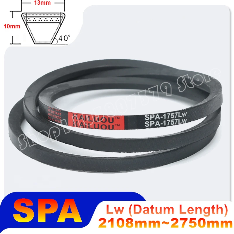 Rubber V Belt Type SPA Transport Strap Narrow Drive Conveyor Belts 2108 2160 2200 2250 2330 2390 2450 2550 2607 2682 2700 2750mm