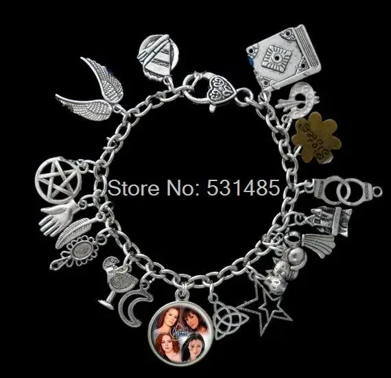 charmed pulseira tematica poder de tres livro das sombras pcs 01