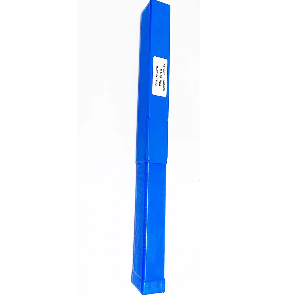 10 มม.D Push-Type Keyway BroachขนาดเมตริกHSSความเร็วสูงเหล็กและ 2 ShimสำหรับCNC Routerโลหะเครื่องมือตัดโลหะ