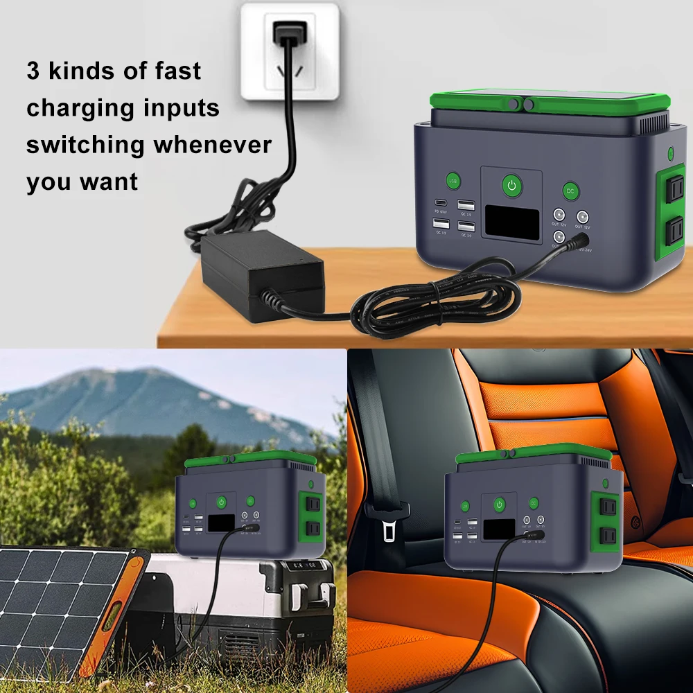 Outdoor Power Bank With Ac Outlet - Przenośna stacja zasilania solarnego 200W, power