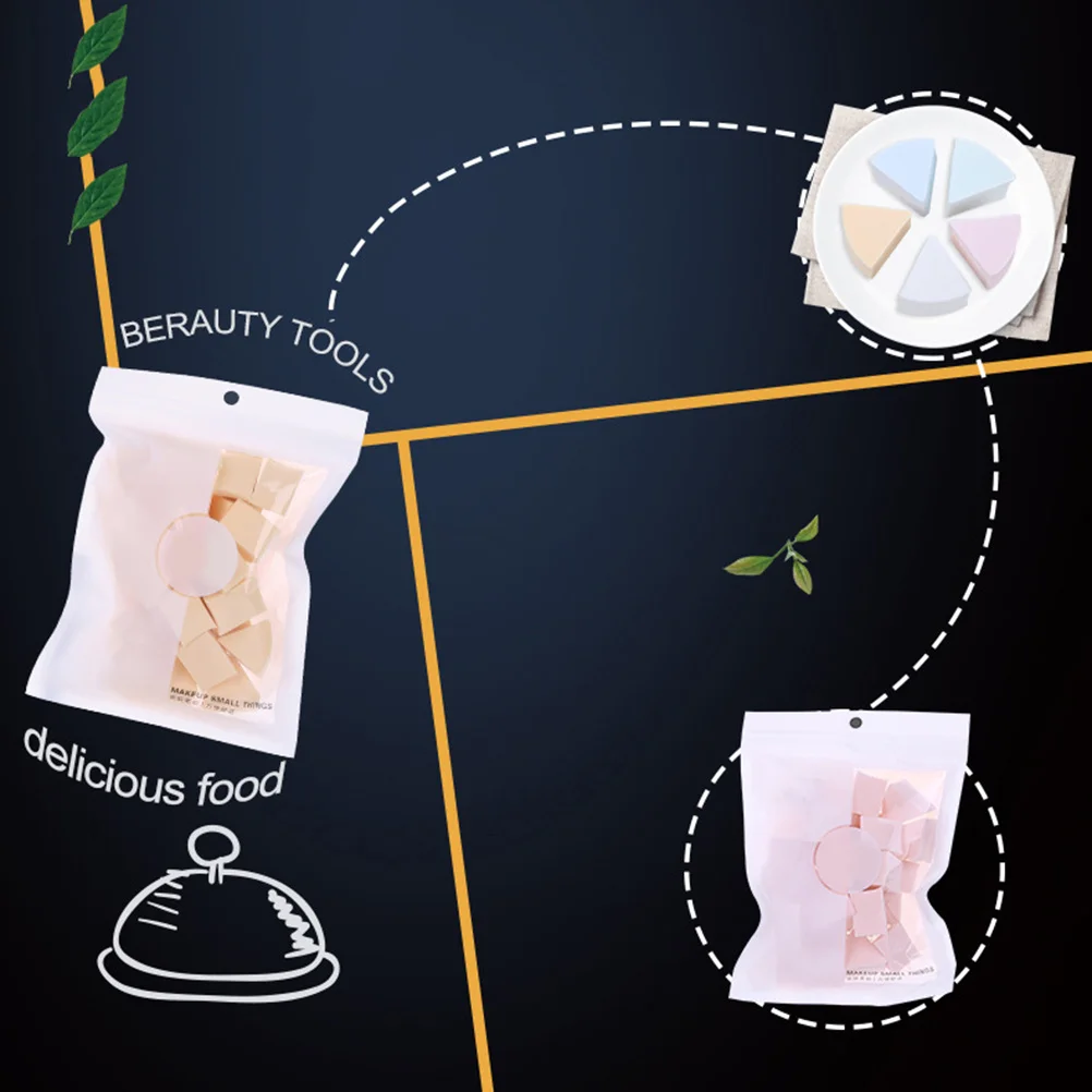 12 個のメイクアップスポンジセットスポンジ顔用保湿角質除去スキンケアツールパウダーパフ洗浄補助