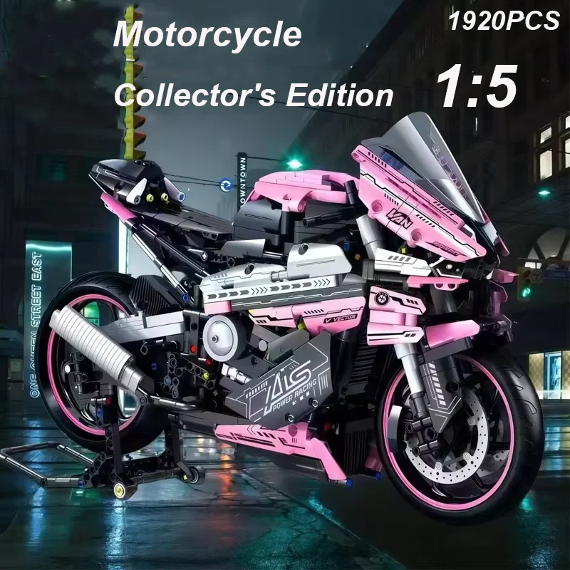 

NEW Motorcycle Building Blocks Set for Adults Kids Educational Toy Gift Model Assembly Creative Motorcycle Decor Scene Gift Idea