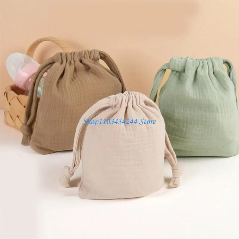 3 قطع قابلة لإعادة الاستخدام لأكياس تخزين القماش مع إغلاق الرباط المريح للتنفس للألعاب الملابس والإكسسوارات #2